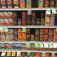 vegan soups  at Strack and Van Til in Hobart