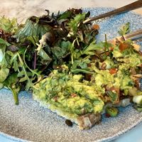 Avocado smash toast with side salad  at LTN - Hawker Bar in Luton