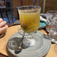 Ginger lemon cinnamon tea #Veganuary at A Padoca in Porto