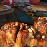 Croissant snickers!   at A Padoca in Porto