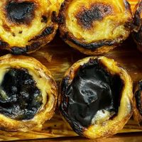 The delicious and famous pastel de nata at A Padoca in Porto