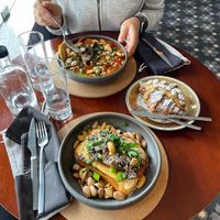 the asparagus toast was my least favorite, was lacking some sauce maybe? The croissant didn’t disappoint 💁‍♀️  at A Padoca in Porto