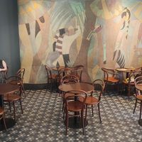 The atmosphere to sit and eat here is very nice at A Padoca in Porto