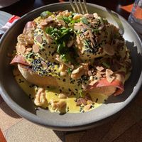 Ovo benedict  at A Padoca in Porto