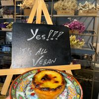 Vegan Pastel De Nata at A Padoca in Porto