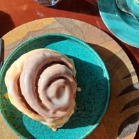 Cinnamon roll at A Padoca in Porto