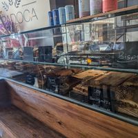 Savory baked goods at A Padoca in Porto