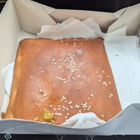 Soy stuffed sandwich (huge!) at A Padoca in Porto