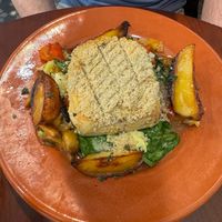 'Cod' with chips & veggies at A Padoca in Porto