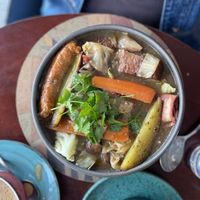 Vegan traditional Portuguese stew  at A Padoca in Porto