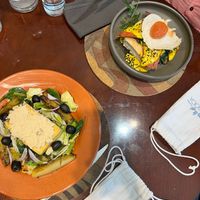 “Cod” with cornbread + bread with eggs and baconn  at A Padoca in Porto