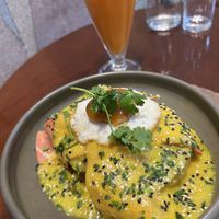 Benedict eggs  at A Padoca in Porto