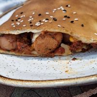 Hot dog at A Padoca in Porto