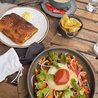 Big Mac Roll and Mexican Salad  at A Padoca in Porto