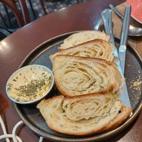 Free croissant nibbles at A Padoca in Porto