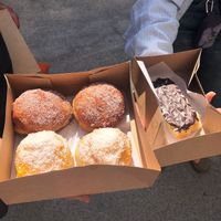 Some of their traditional pastries  at A Padoca in Porto