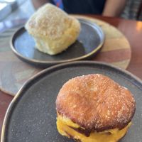 God’s Bread (back) and bola de berlim  at A Padoca in Porto