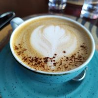 Latte at A Padoca in Porto