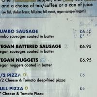 vegan options  at Blue Lagoon in Glasgow