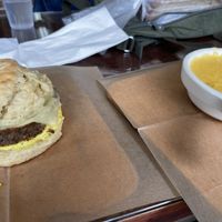 The cheese grits are very delicious   at Breads on Oak  in New Orleans