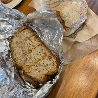 Mighty Melt and king cake brioche  at Breads on Oak  in New Orleans