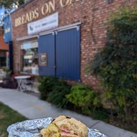 Outside at Breads on Oak  in New Orleans