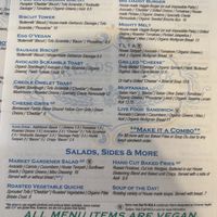 Menu  at Breads on Oak  in New Orleans