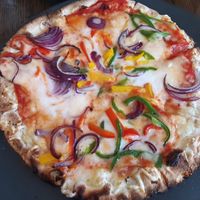 Ordered vegan mozzarella and feta, they threw some veggies on too at The Marina Club in Athlone