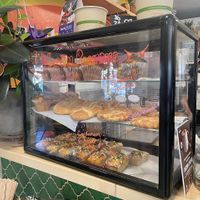 All vegan pastry case at Grounded in Las Cruces