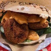 Vegan Falafel Bagel  at Coffee & Bagel House in Berlin