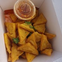 yellow tofu tots  at Top Burmese Burma Joy in Portland