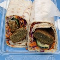 Vegan falafel at Courtyard Cafe in Washington