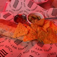 Vegan pulled pork burrito  at No Mames Wey Lavapiés in Madrid