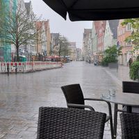 It was a rainy day at Piazza Emilia in Ingolstadt