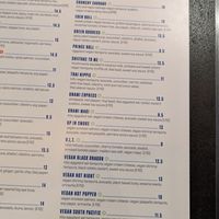 Full menu at Blue Sushi Sake Grill in Birmingham