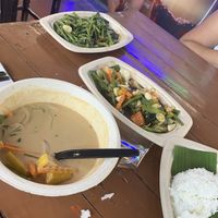 Vegan - curry and vege’s - delicious  at Pakbai - Food Stall in Chiang Mai