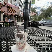 2 vegan scoops  at Salt & Straw in Sacramento