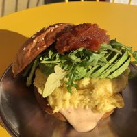 This sandwich is so good!!  at Project Coffee - Rosemary in Sarasota