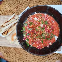 Muhammara met pita at Paco Ciao in Leiden
