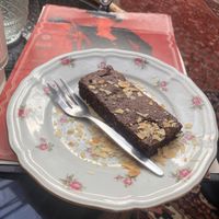Vegan brownie : heel lekker luchtig   at Paco Ciao in Leiden