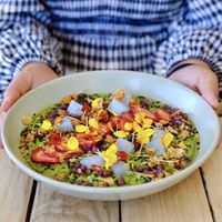 Matcha porridge  at Pala in Osborne Park