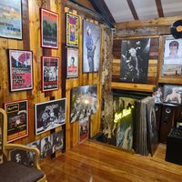 Upstairs vinyl area at Limau Limau Cafe in Malacca