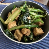 Tofu Chinese broccoli stirfry  at Pho Le Restaurant in Boston