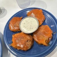 Vegan Buffalo chik’n nuggets  at Smile of the Beyond in Jamaica