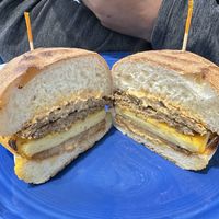 Vegan sausage egg and cheese deluxe, super good, great bread!  at Smile of the Beyond in Jamaica