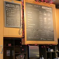 Menu  at Herkimer Coffee in Seattle