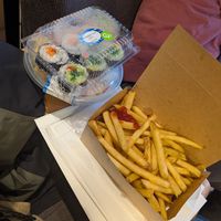 Fries at Interislander Cook Strait Ferry in Wellington