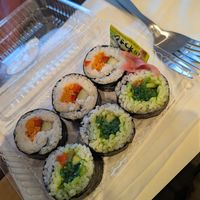 Vegan Sushi at Interislander Cook Strait Ferry in Wellington