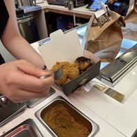 Toppings - half lotus Biscoff - half Oreo   at Lukumades in Chippendale