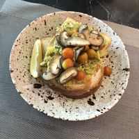 Avocado toast  at Lekker Cafe' in Krabi
